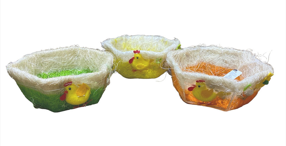 Easter Basket dimension approx 20cm assorted colours 1pc / 1pkt