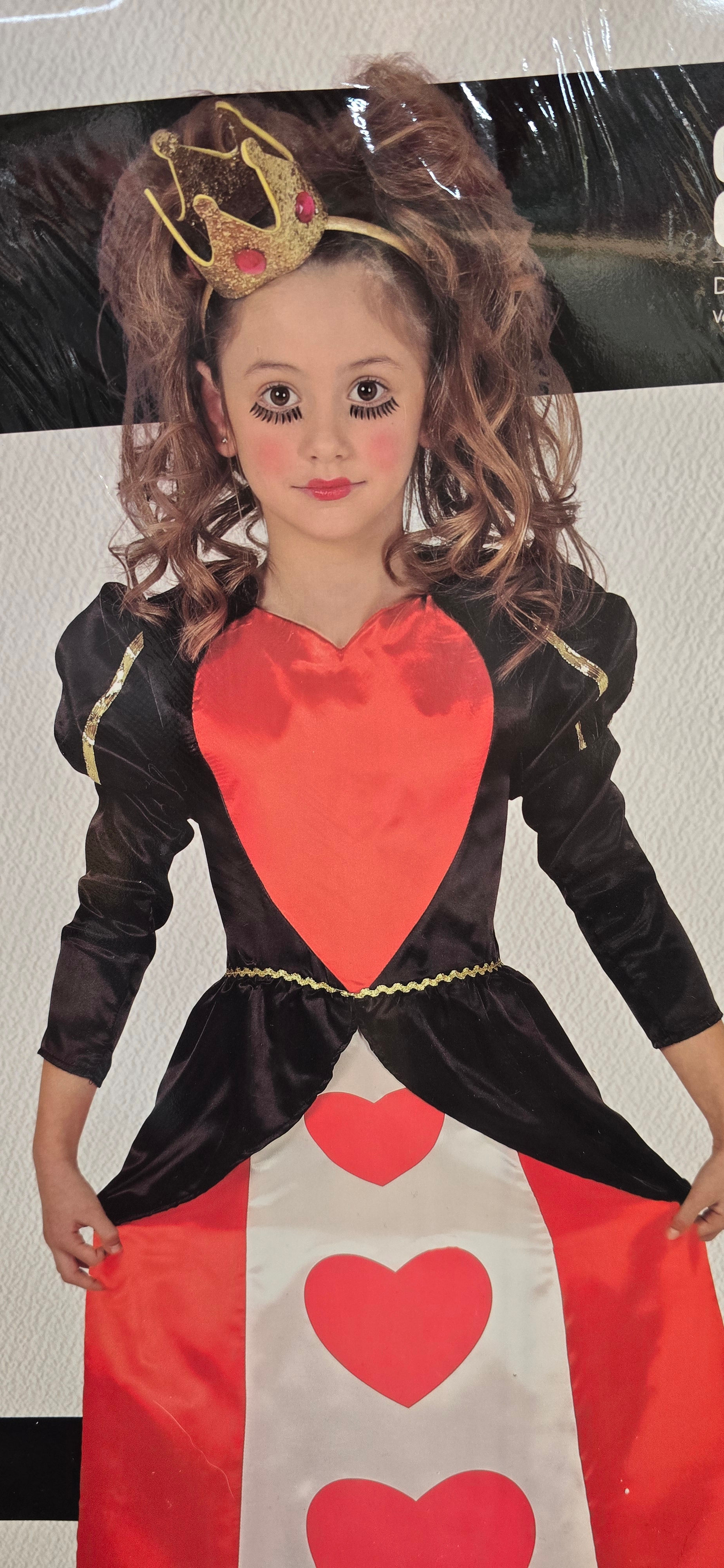 Queen of Hearts Dress Child Costume 