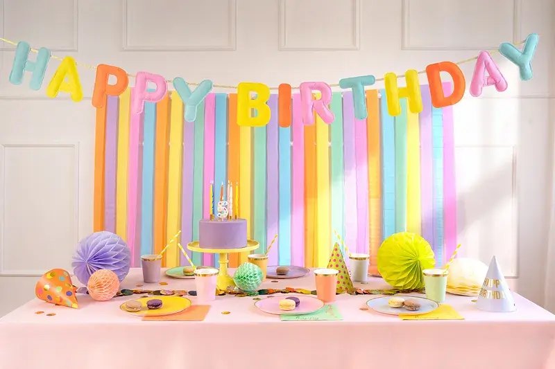 Thumbnail: Felt Banner, Happy Birthday, mix, 3m
Happy Birthday felt banner, mixed colors. D