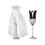 Thumbnail: Wedding Toasting Glass Stem Wear Bride & Groom, set/ 2pcs