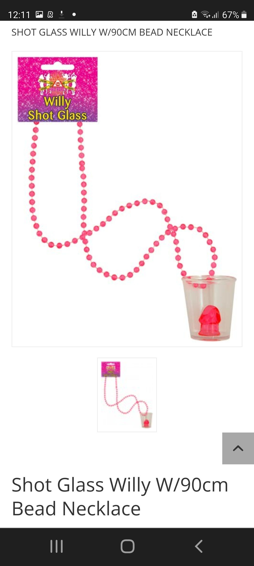 Hen Party Shot Glass Necklaces -