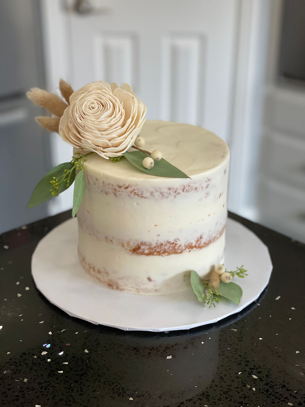 Simple naked cake