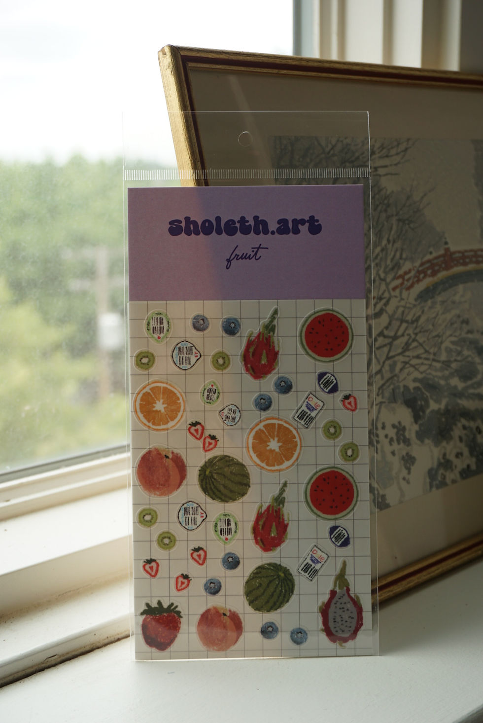 Thumbnail: fruit - sticker sheet - 4"x6"
