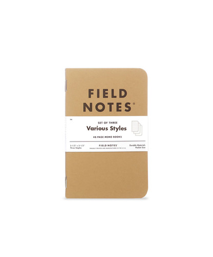 Field Notes: Original Kraft (3Pack) | Seduta