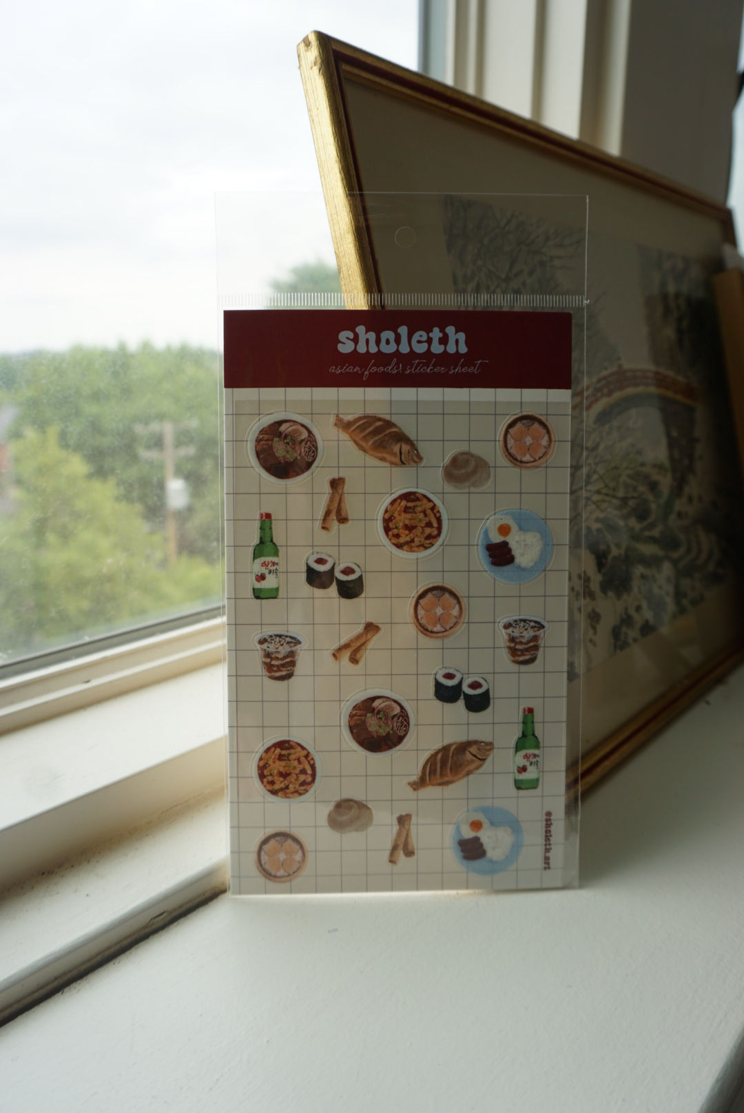 asian foods ! - sticker sheet - 4"x6"