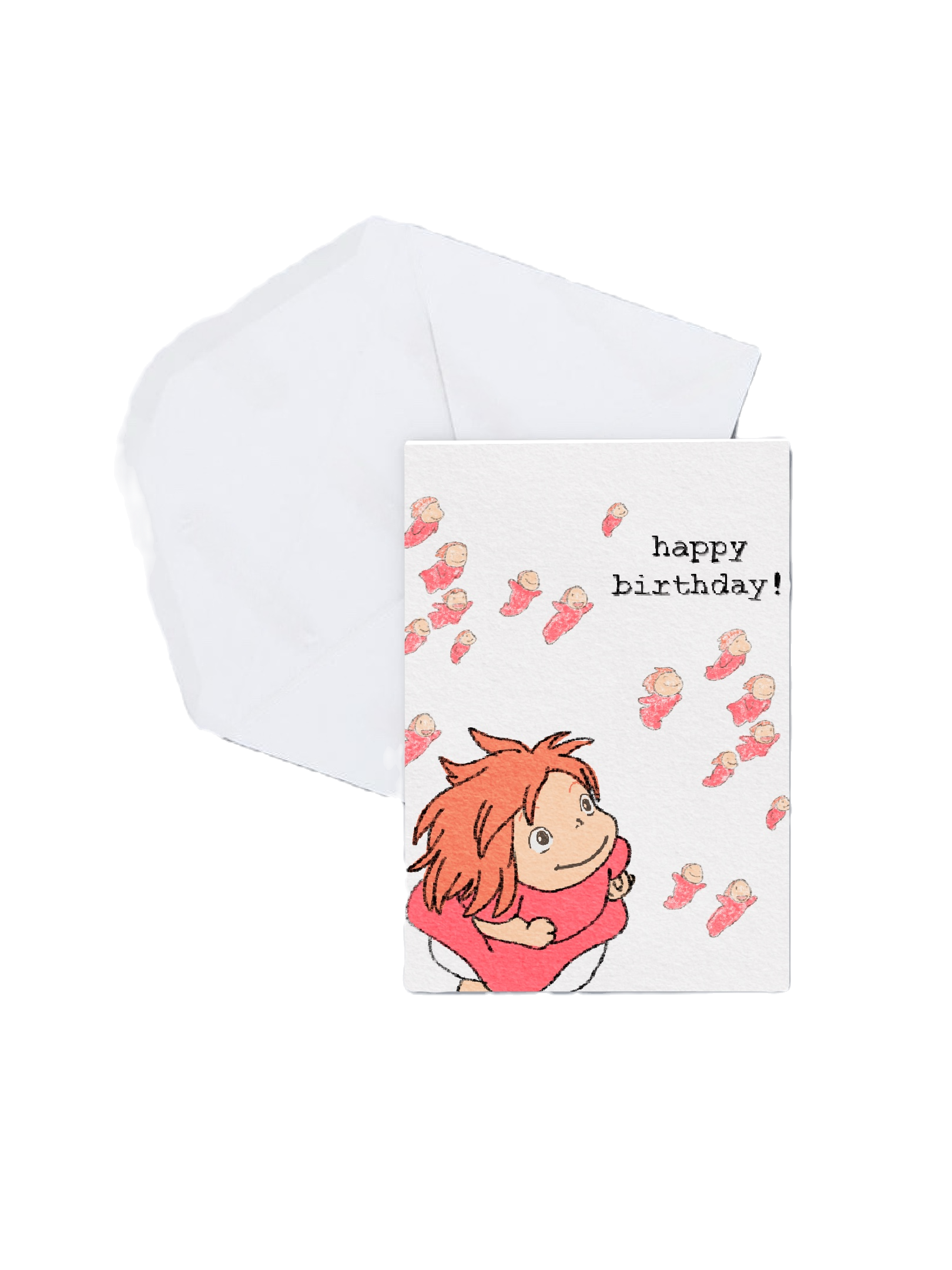 ocean friend bday - mini card - 3.5"x5"