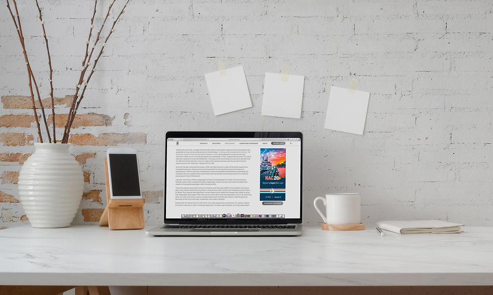 Vertical Conference Ad on Website