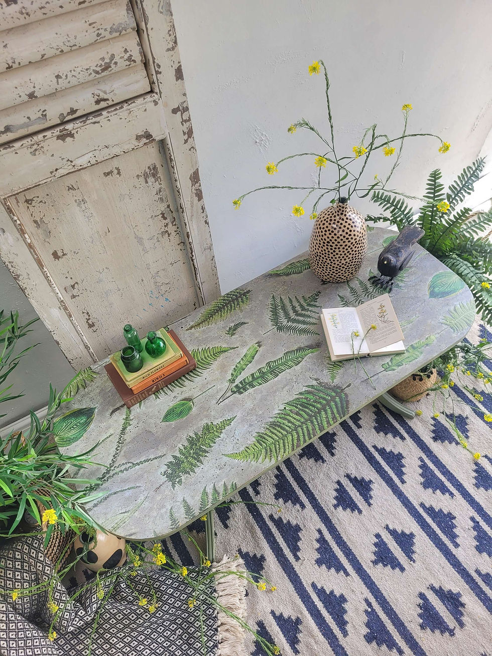 Thumbnail: Coffee Table - Green - Fern Print
