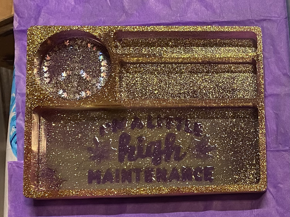 Thumbnail: High Maintenance rolling tray *made to order* 