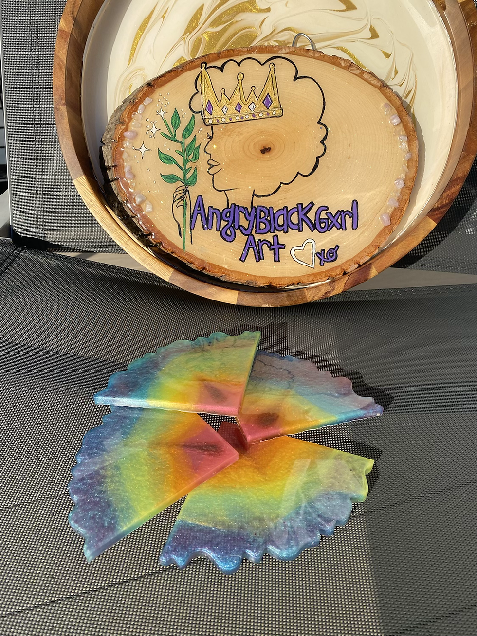 Thumbnail: Pride Geode Coaster Set 