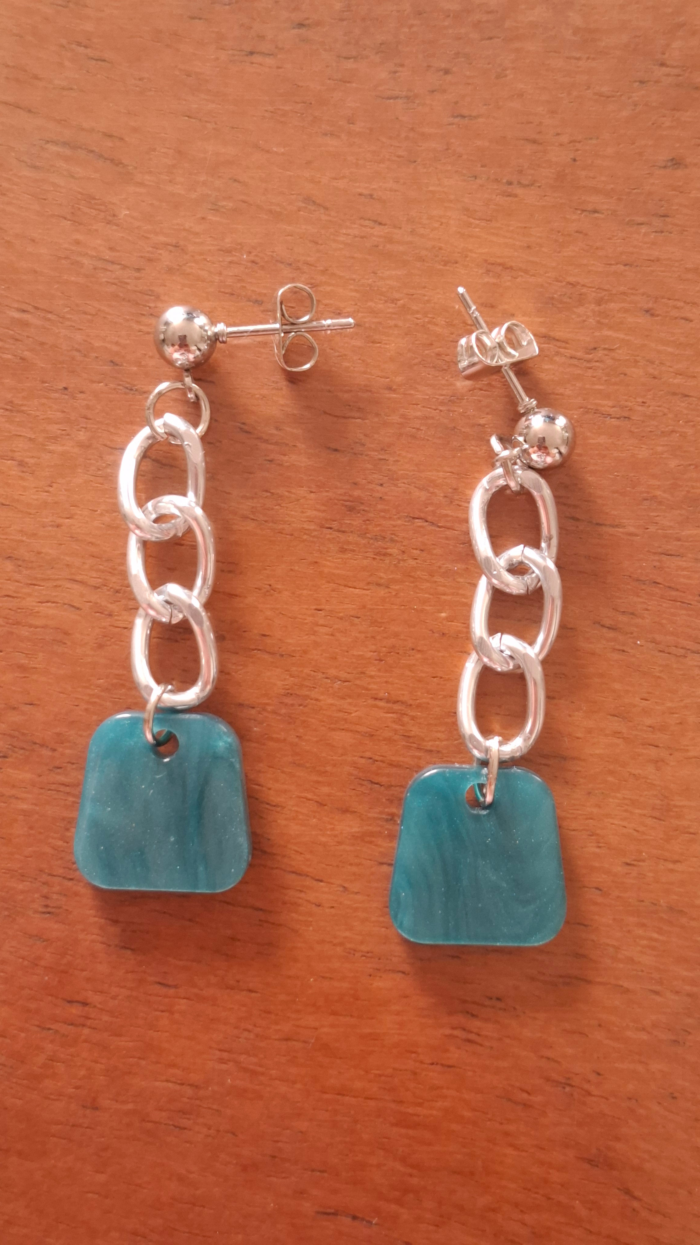 Boucles d'oreilles trapèzes 