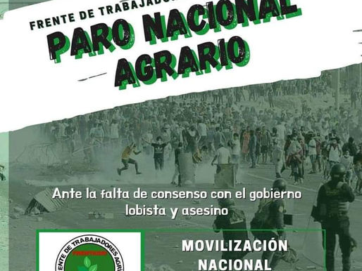 CONTINUA LA LUCHA AGRARIA EN ICA