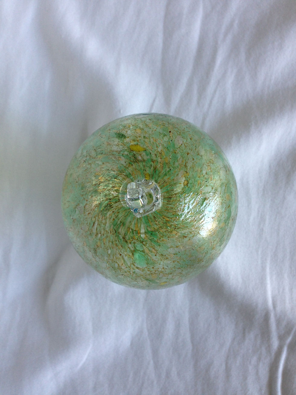 Thumbnail: Green Handblown Glass Orb