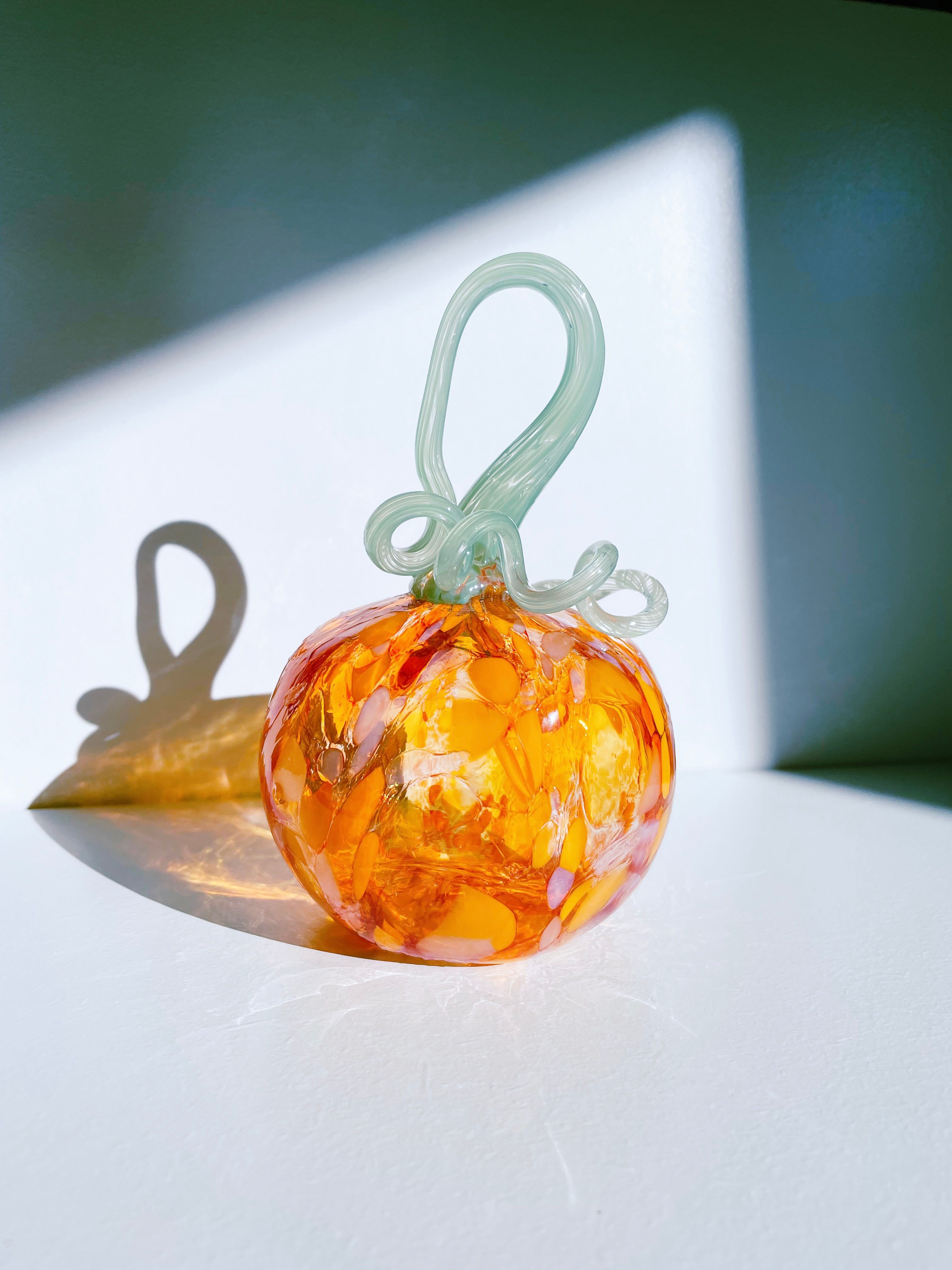 Handblown Glass Pumpkin