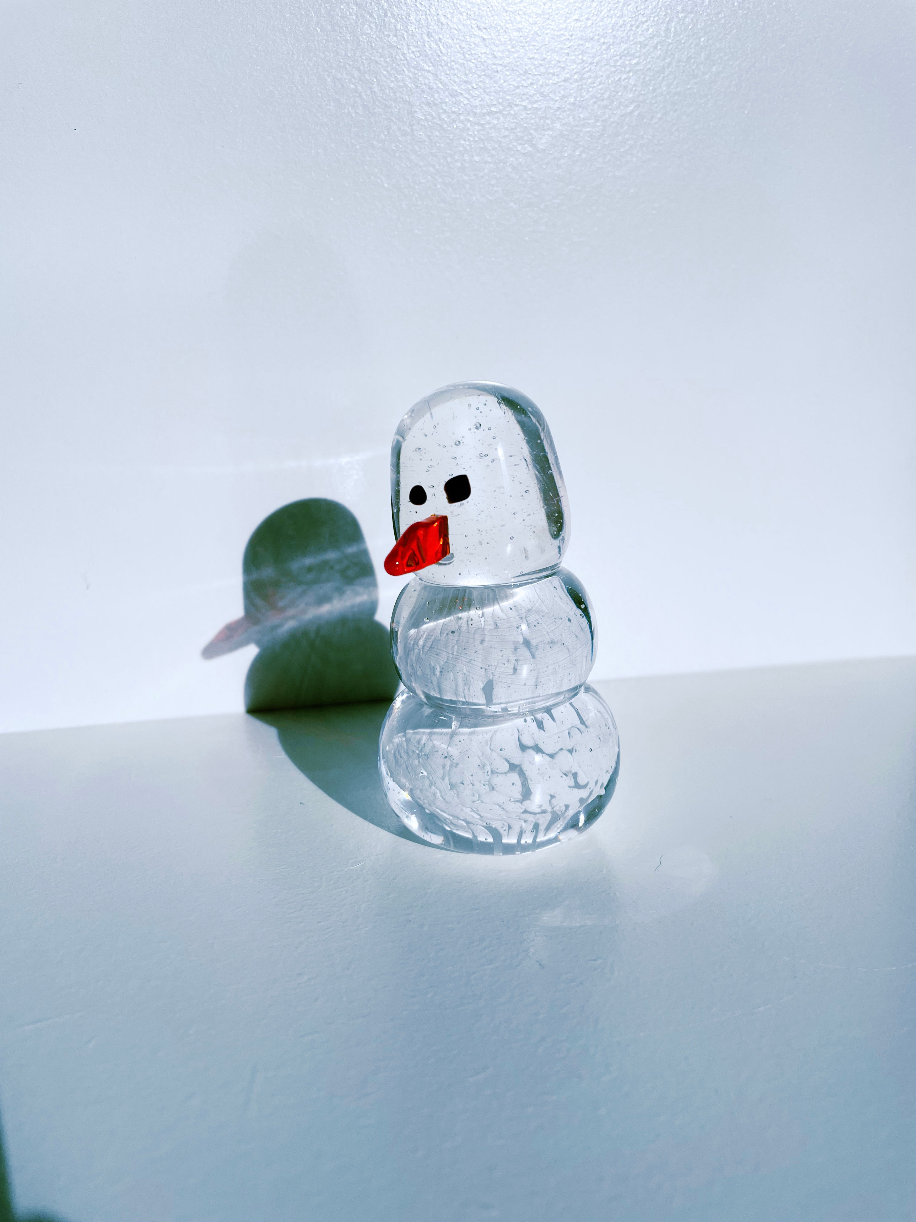 Handcrafted Glass Snowman 