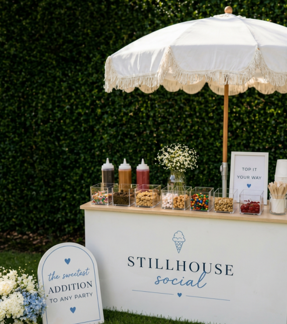 Stillhouse Social Experience with Ice Cream Toppings Bar