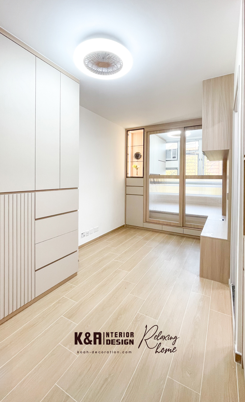 在生活節奏急速的日常裡,最奢侈的可說是「舒適家居」的小確幸。高雅裝飾設計以專業日系簡約美學,運用極簡設計手法的「淺暖白+淺原木」兩大色調,透過訂造傢俬與全牆收納櫃,將你的家居變成溫柔又實用的日系小部屋,讓你每日歸家都像回到京都小旅館般舒適。