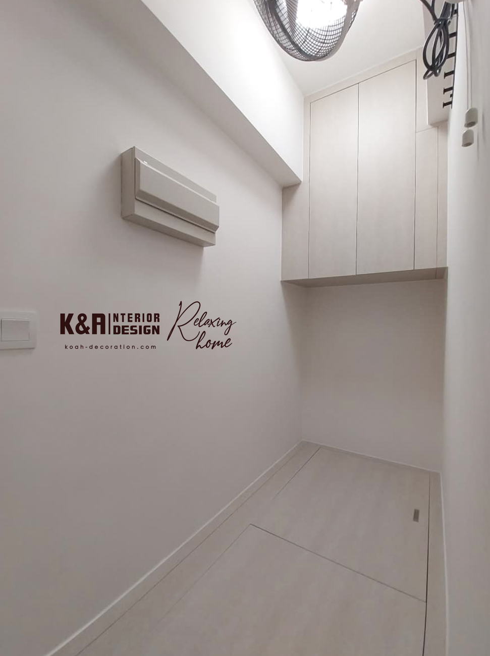 【工人房簡約設計】工人房設計簡約實用，提供足夠收納空間。