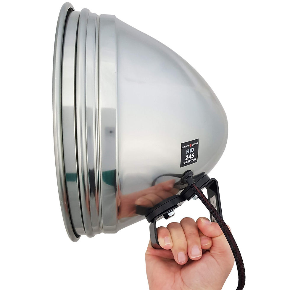 Thumbnail: POWA BEAM POWA BEAM 245mm/9" HID 70W Spotlight with Bracket