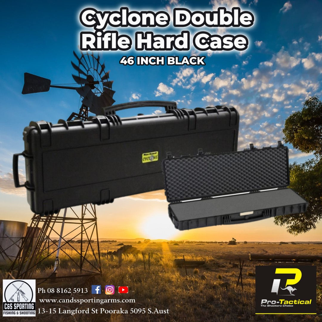 Pro-Tactical Cyclone Double Rifle Hard Case - 46in Black