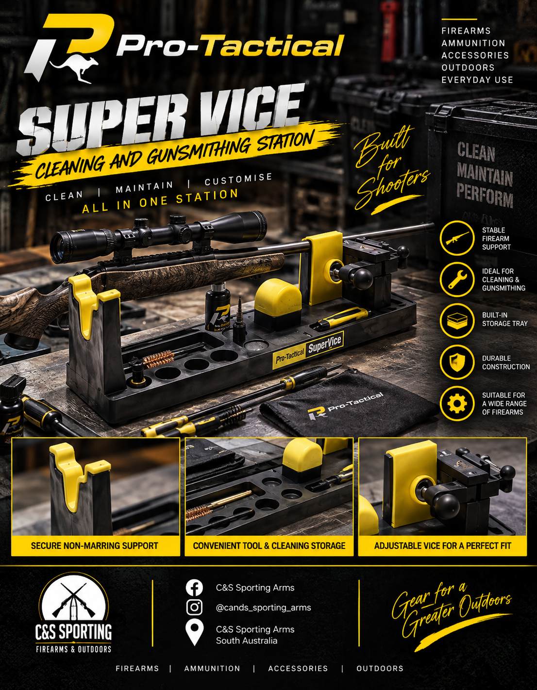 Pro-Tactical Super Vice Cleaning and Gunsmithing Station