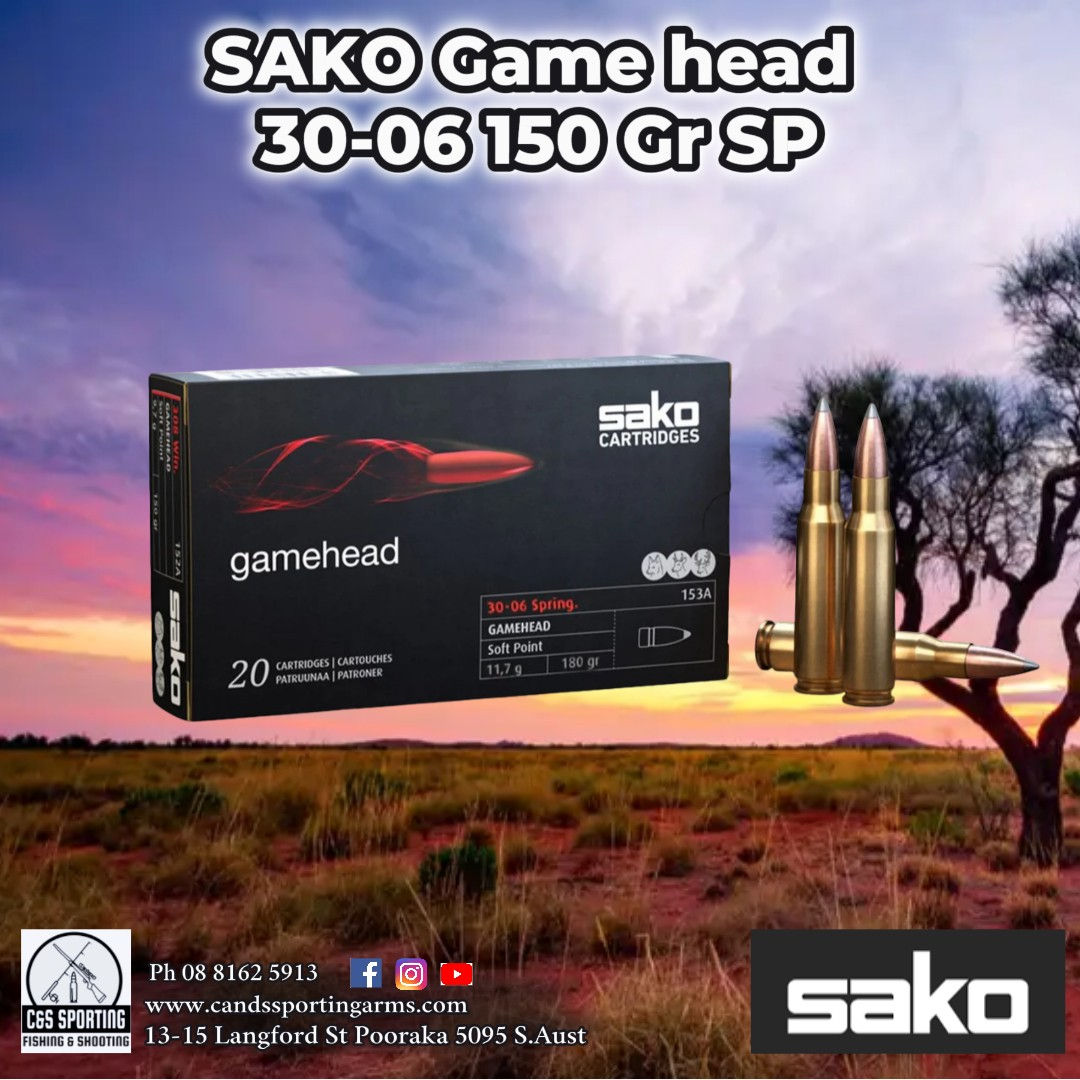 Sako game head 30-06 150gr sp