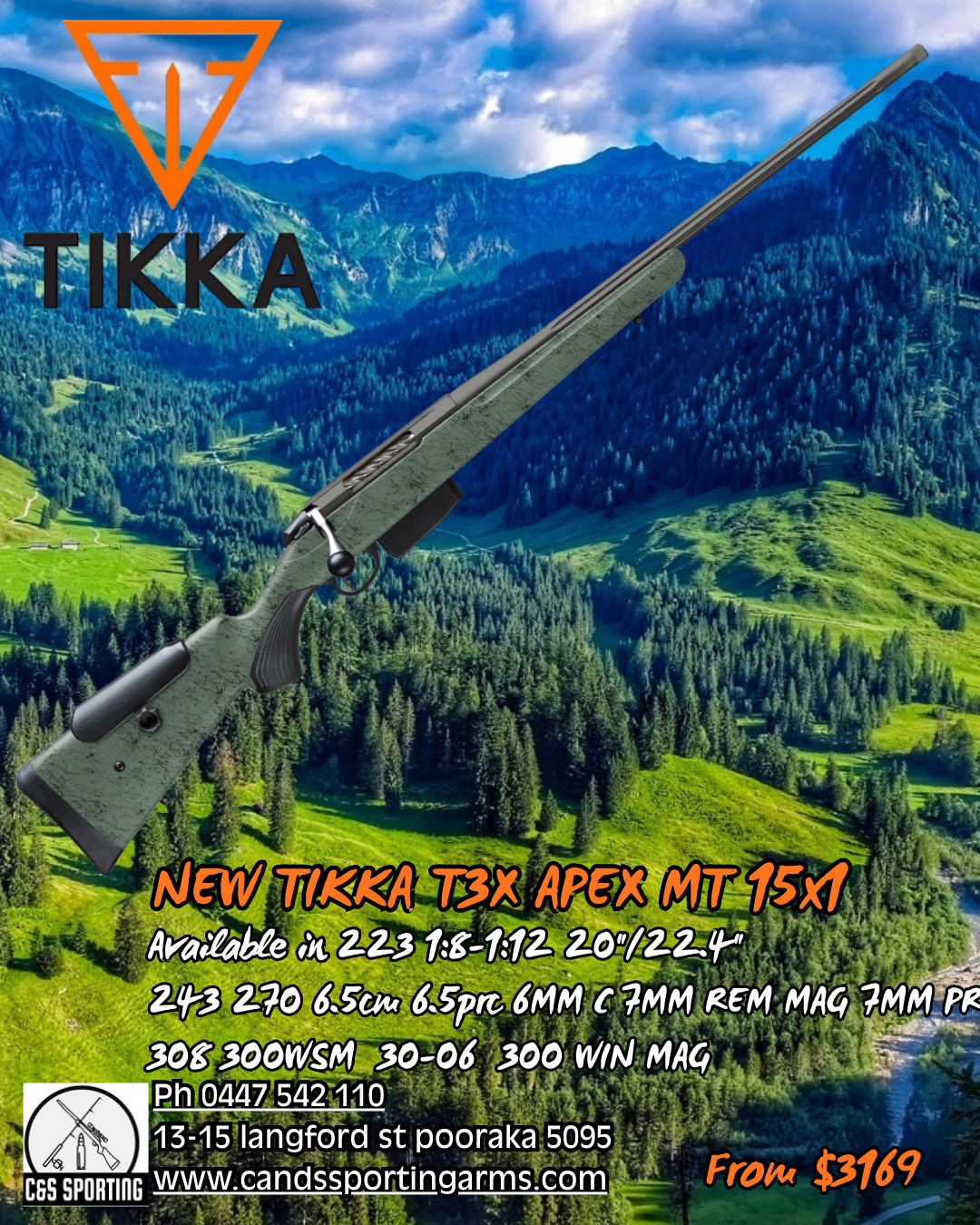 Tikka T3x Apex