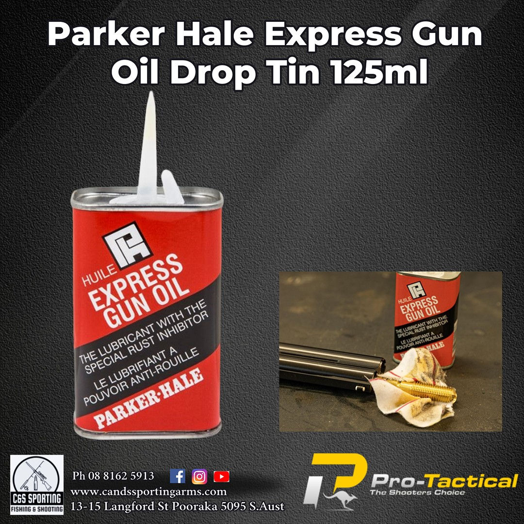 Parker Hale Express Gun Oil Drop Tin 125ml
