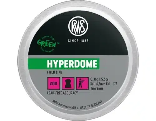 RWS Hyperdome Lead-Free 177cal 5.5gr 200 Pack