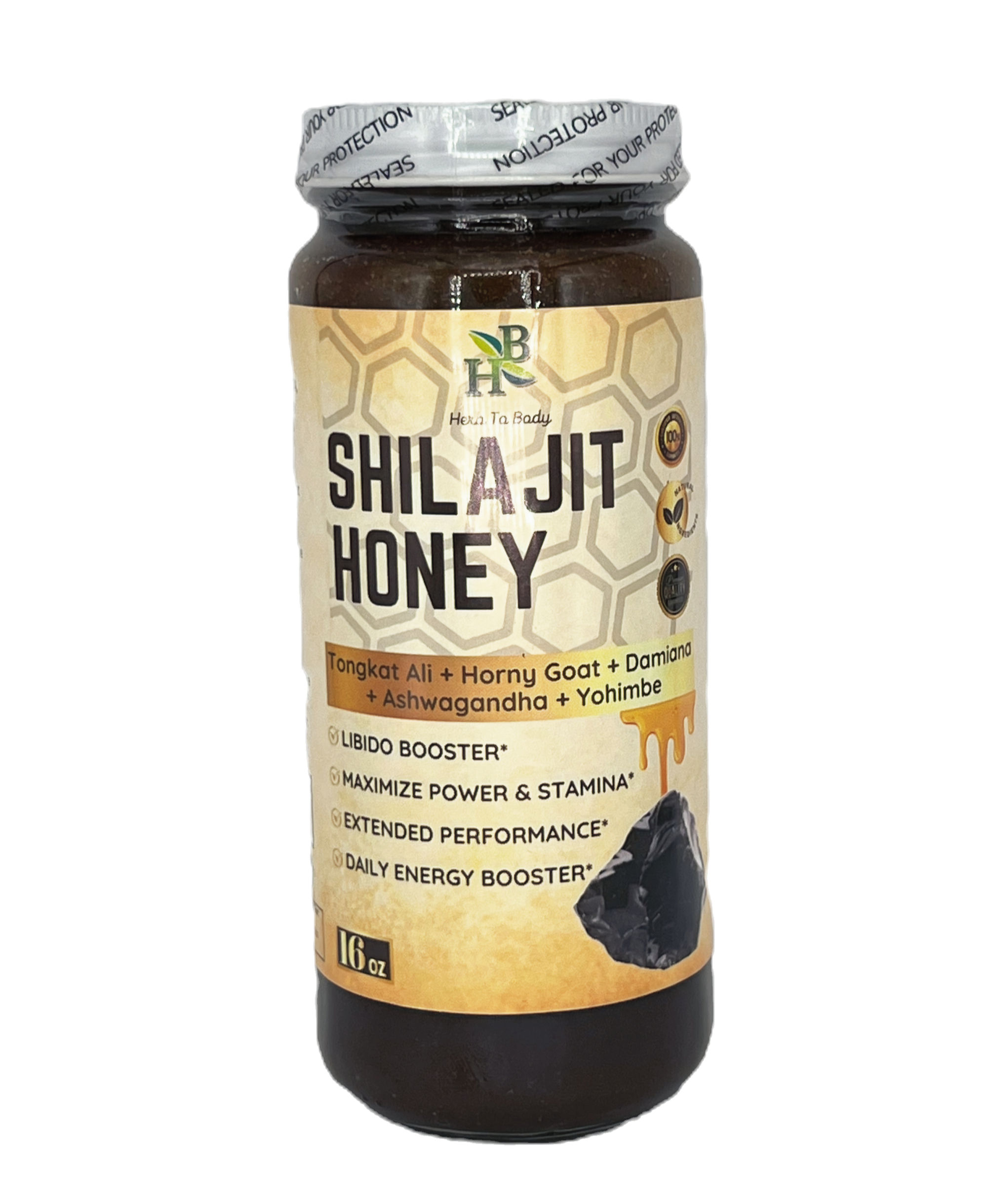 SHILAJIT HONEY Honey with Tongkat Ali, Horny Goat, Damiana, Ashwagandha
