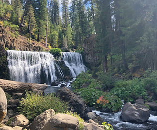 Middle McCloud Falls, a beautiful waterfall in Northern California