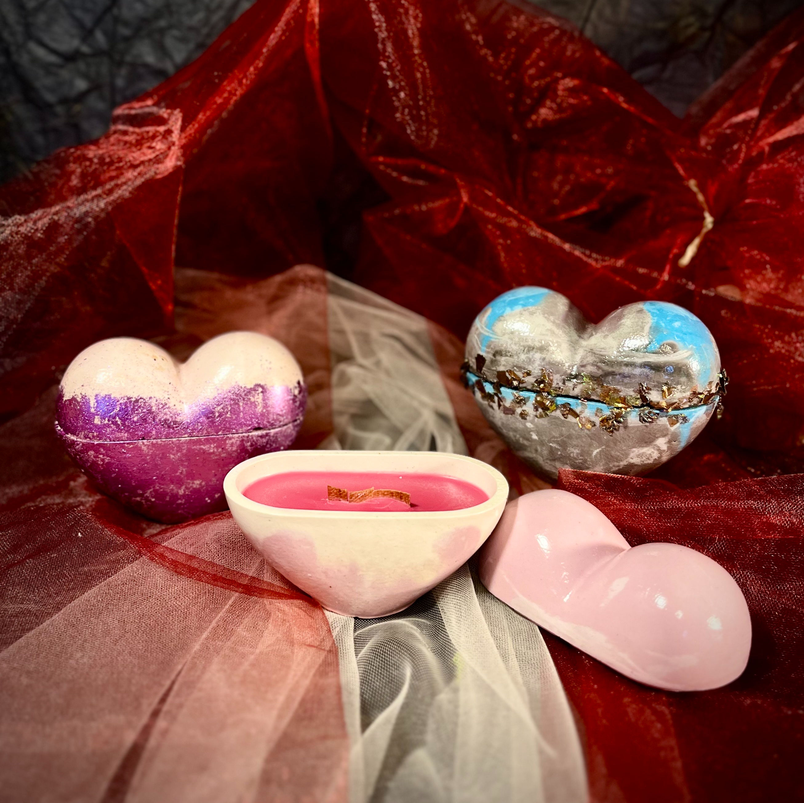 SZÍV KERÁMIA GYERTYA 45g | FA KANÓC