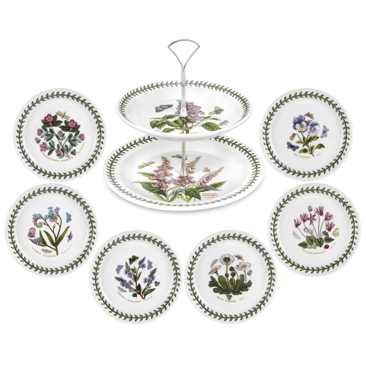 Portmeirion Botanic Garden Afternoon Tea Set - No Guarantee of Flower Design