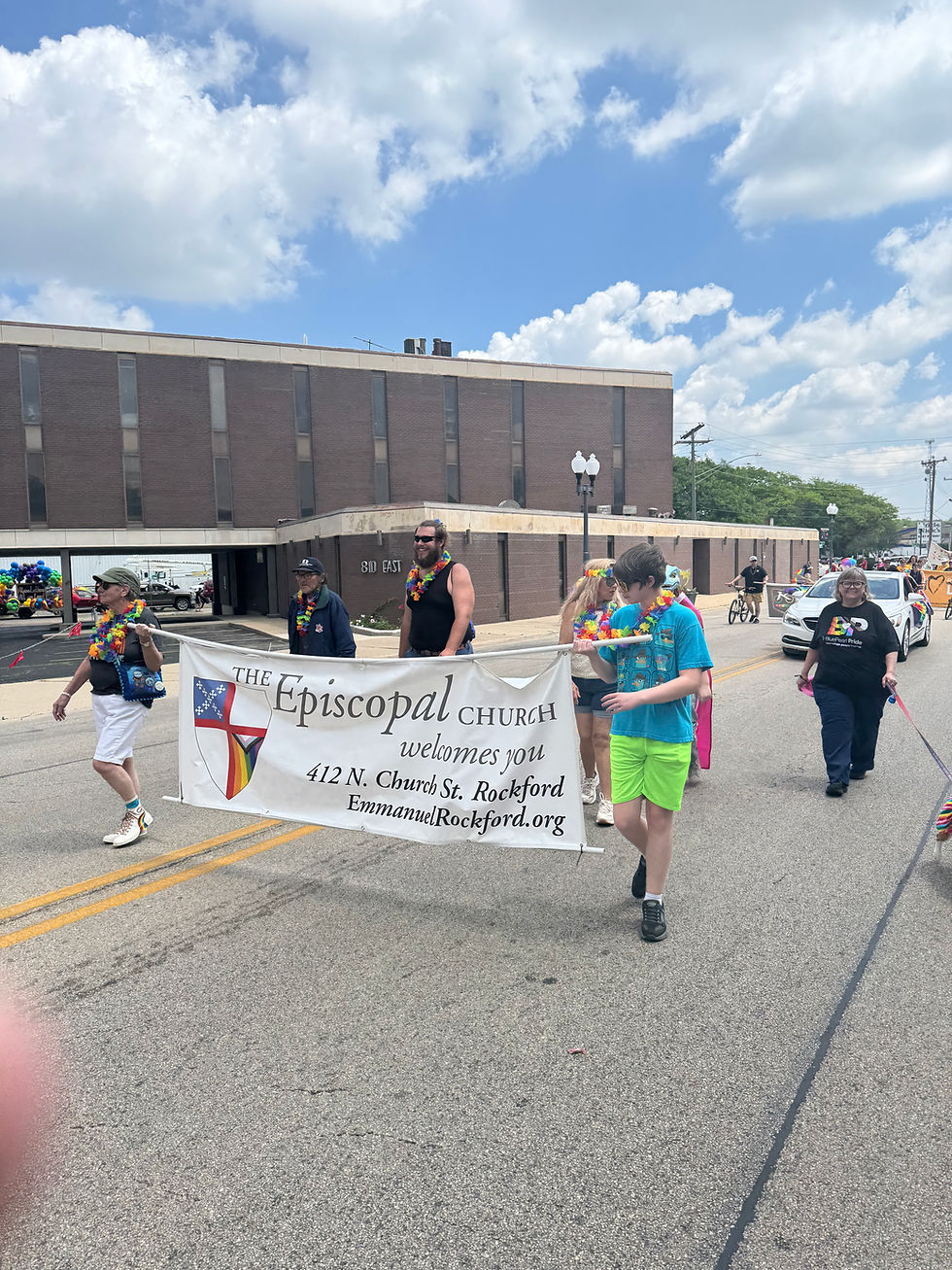June, 2026 -- Rockford Pride Parade and Emmanuel Pizza Party