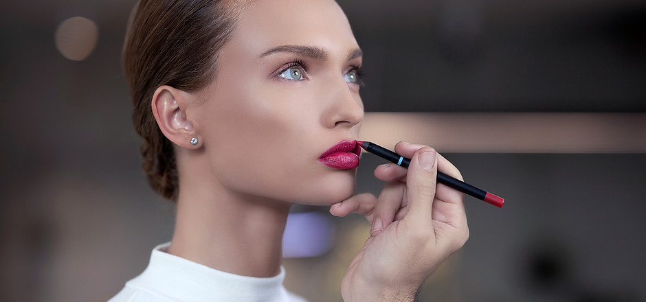 Applying Lipstick