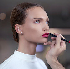 Applying Lipstick