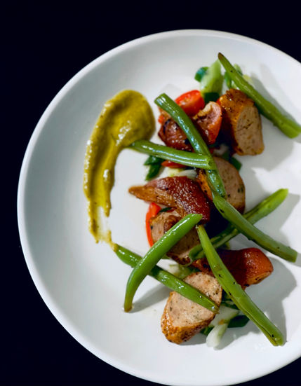 Chicken Sausage & Green Beans