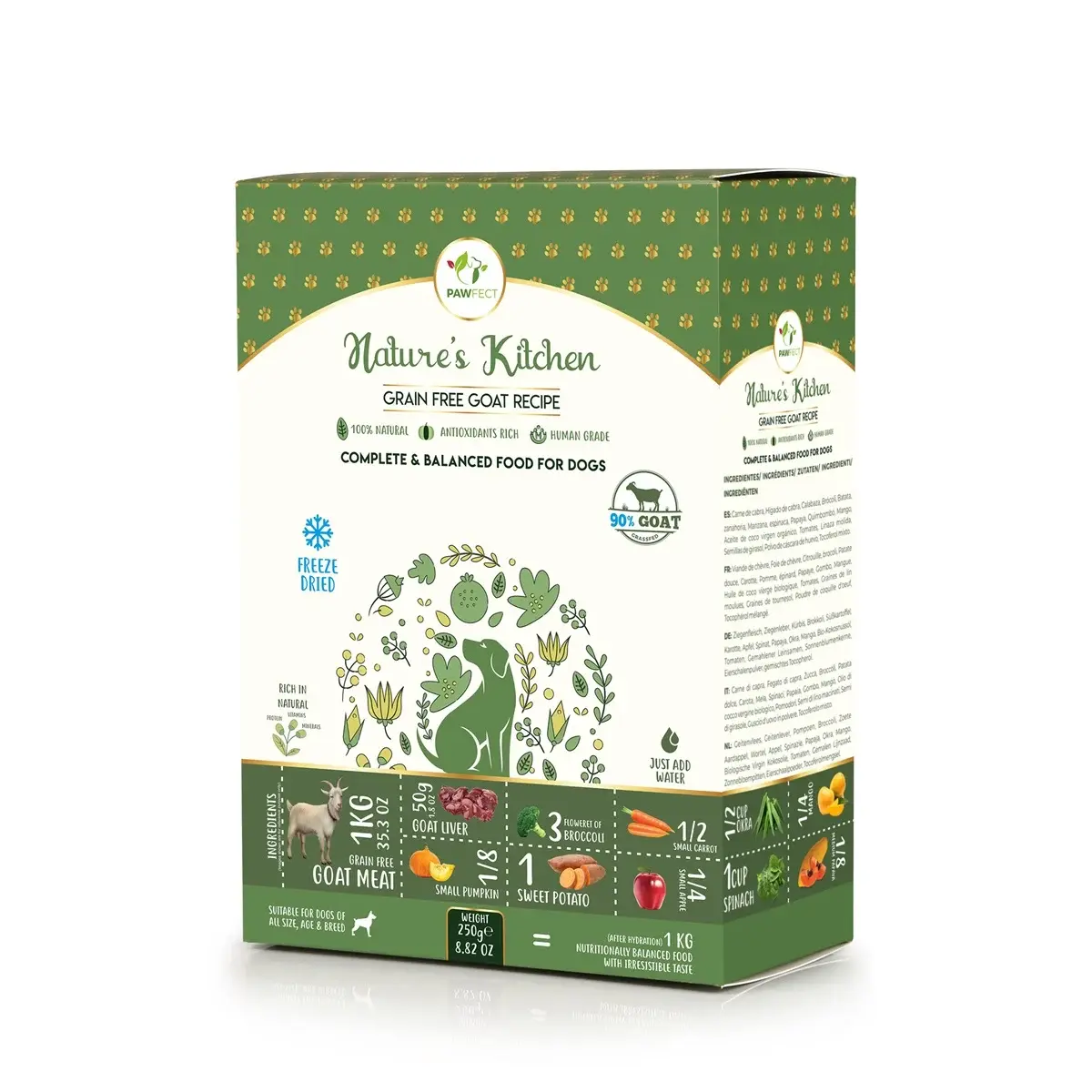 Pawfect Freeze Dried hondenvoeding Geit