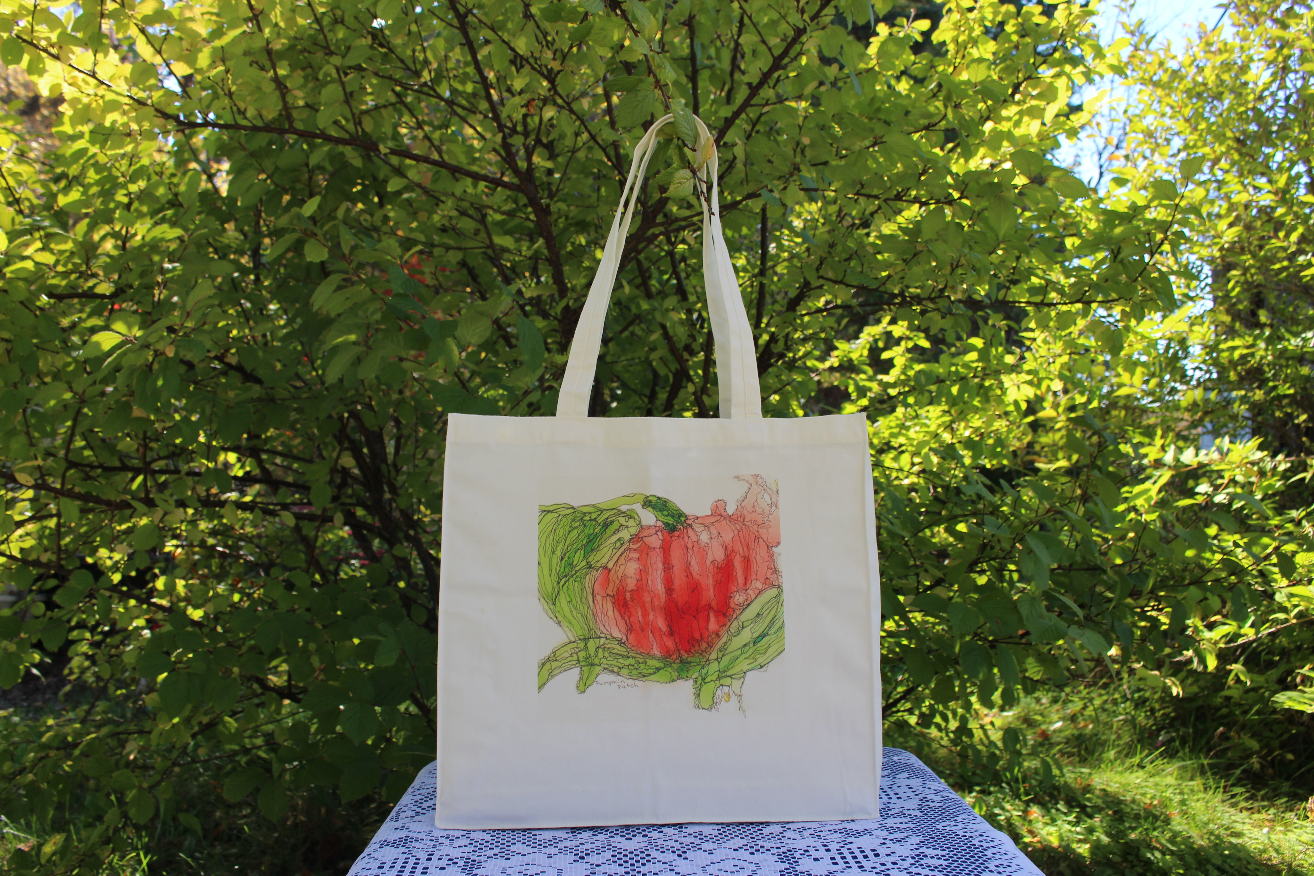 Canvas Tote Bag - Pumpkin Patch