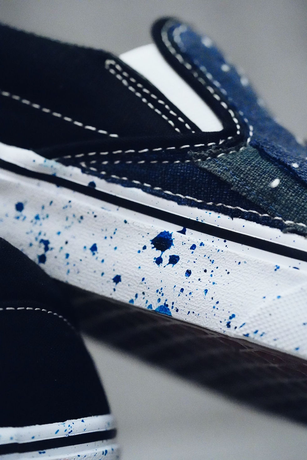 Thumbnail: 【PAZU】Indigo Patchwork VANS Slip-On