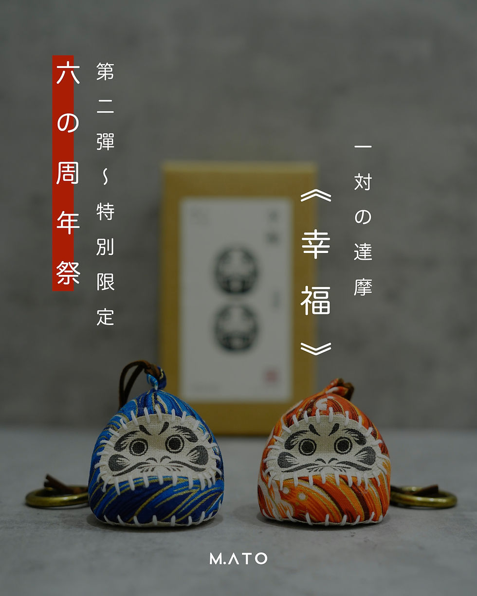 Thumbnail: 【DAMA】Indigo Daruma Key Chain Set