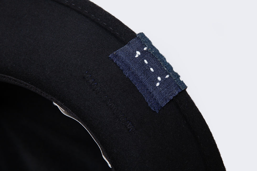 Thumbnail: 【PAZU】Indigo Patch Wool Travelers Hat