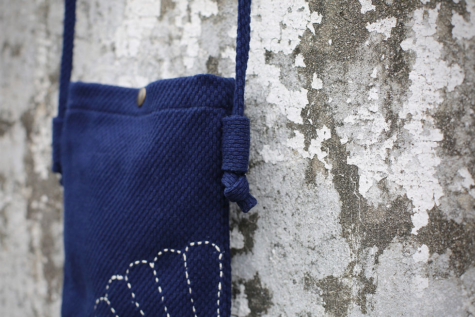 Thumbnail: 【ASTER】Sashiko Crossbody Bag