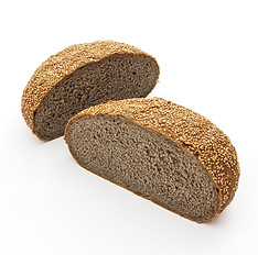 Close up of the Buckwheat Sesame Bread