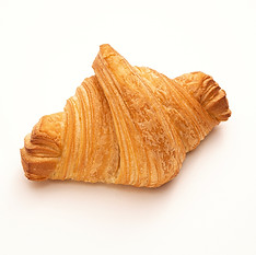 Close up of a Vegan Croissant