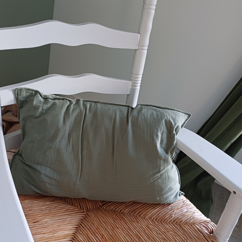 Coussin rectangulaire passepoilé