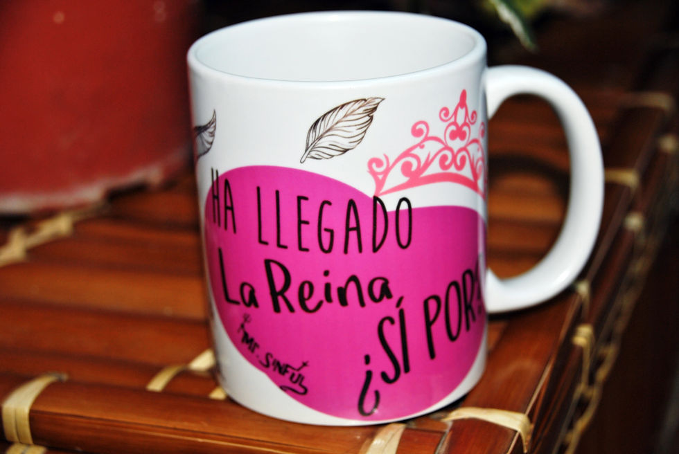 Miniatura: Taza "Ha llegado la reina ¿SI POR?"