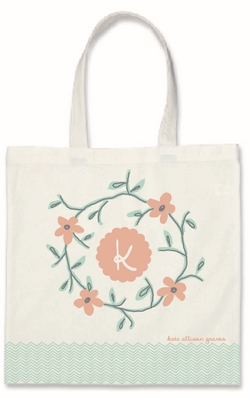 screen-print on canvas tote bag