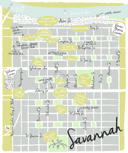 vector map of Savannah