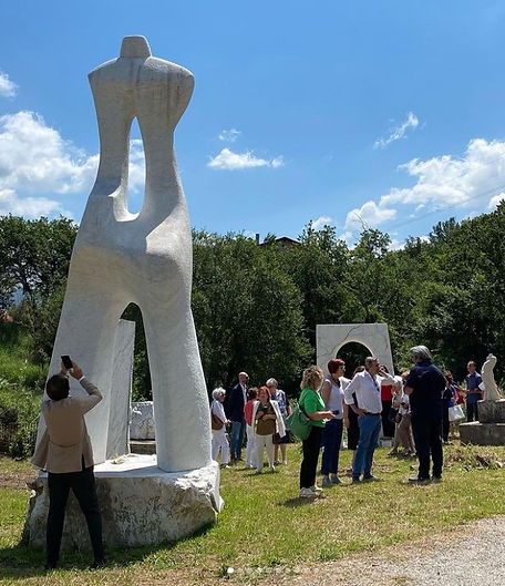 il giardino delle sculture alla Fondazione